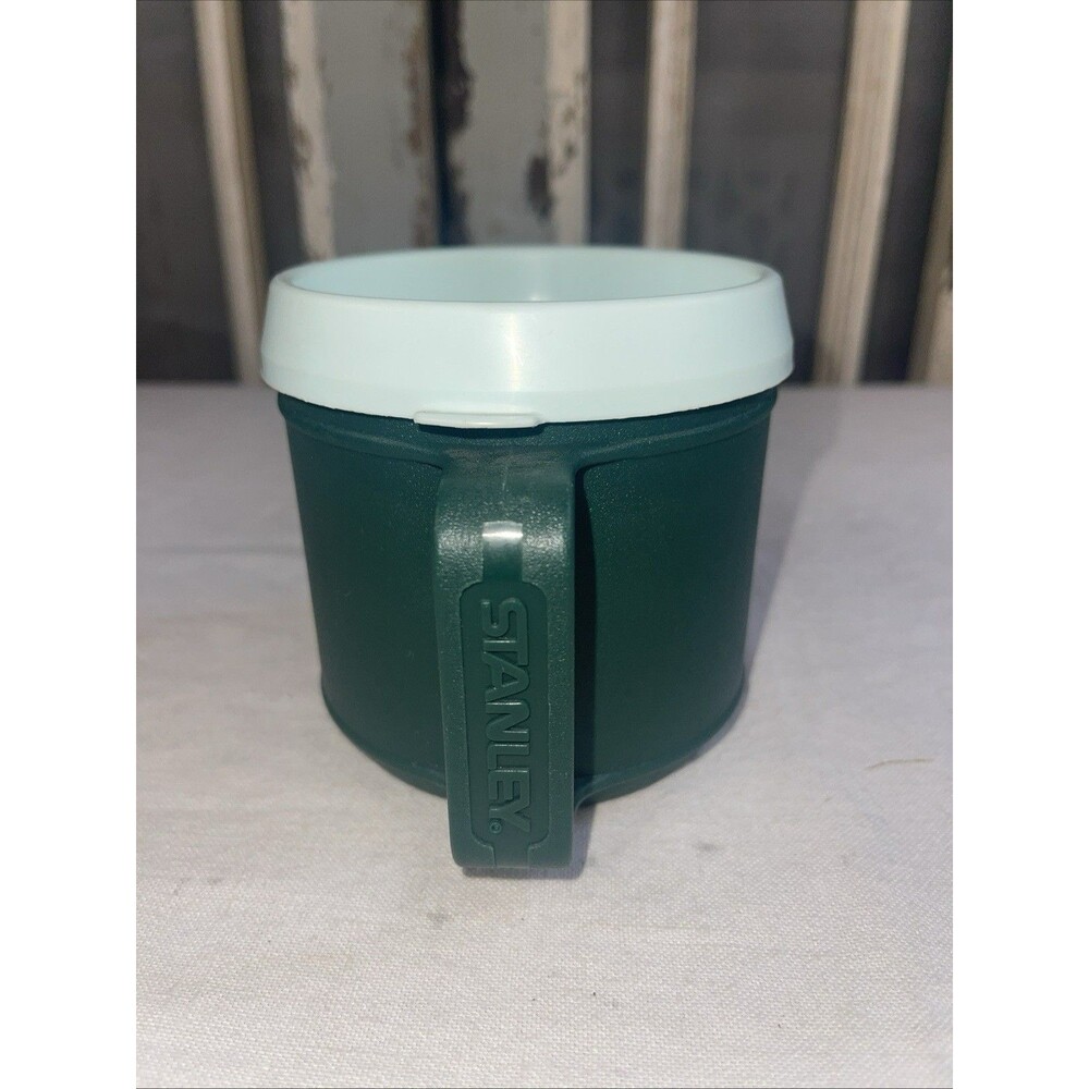 Vintage Aladdin Stanley 12 oz Insulated Coffee Cup Mug No. S12 Green Made in USA